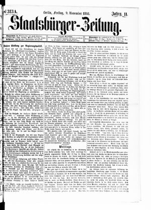 Staatsbürger-Zeitung on Nov 9, 1866