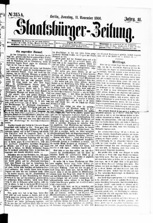 Staatsbürger-Zeitung on Nov 11, 1866