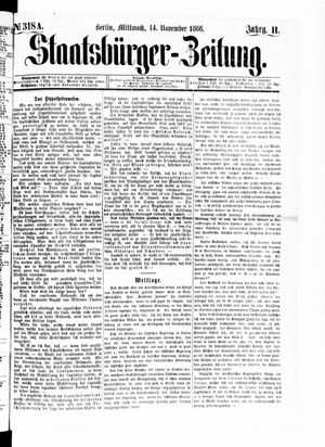 Staatsbürger-Zeitung vom 14.11.1866