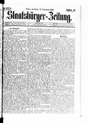 Staatsbürger-Zeitung on Nov 18, 1866