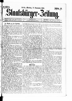 Staatsbürger-Zeitung vom 19.11.1866