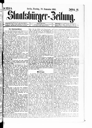 Staatsbürger-Zeitung vom 20.11.1866
