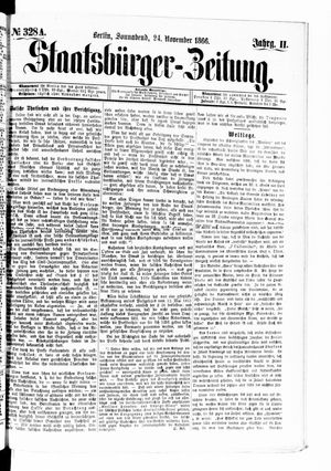 Staatsbürger-Zeitung on Nov 24, 1866