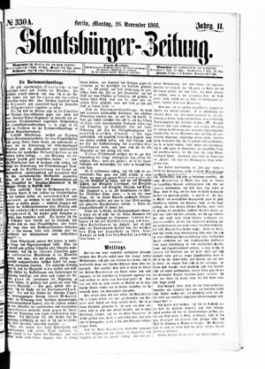 Staatsbürger-Zeitung vom 26.11.1866