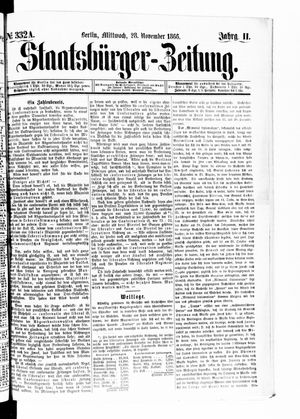 Staatsbürger-Zeitung on Nov 28, 1866