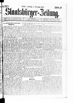 Staatsbürger-Zeitung on Dec 2, 1866