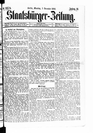 Staatsbürger-Zeitung vom 03.12.1866