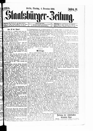 Staatsbürger-Zeitung on Dec 4, 1866
