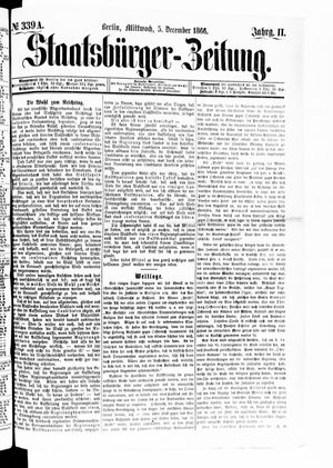 Staatsbürger-Zeitung vom 05.12.1866