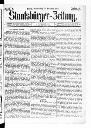 Staatsbürger-Zeitung on Dec 13, 1866