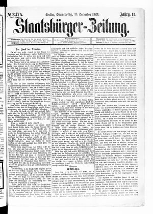 Staatsbürger-Zeitung on Dec 13, 1866