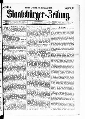 Staatsbürger-Zeitung vom 14.12.1866