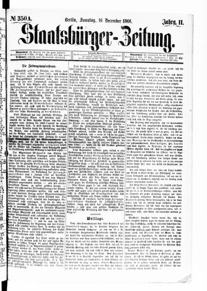Staatsbürger-Zeitung on Dec 16, 1866