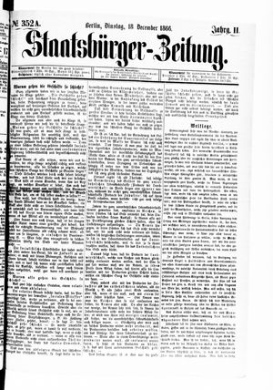 Staatsbürger-Zeitung on Dec 18, 1866
