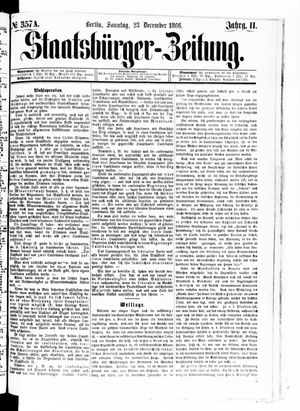 Staatsbürger-Zeitung vom 23.12.1866