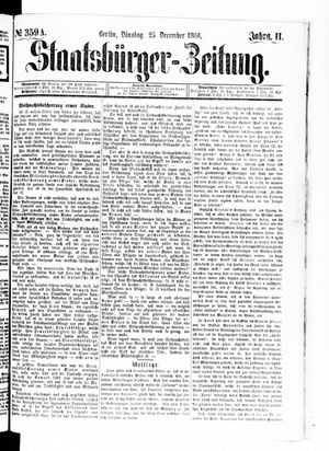 Staatsbürger-Zeitung vom 25.12.1866