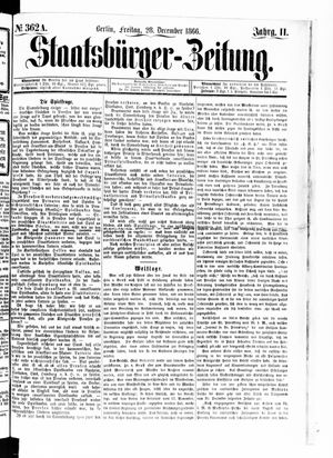 Staatsbürger-Zeitung vom 28.12.1866