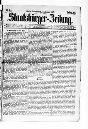 Staatsbürger-Zeitung on Jan 3, 1867