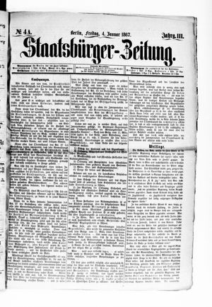 Staatsbürger-Zeitung on Jan 4, 1867