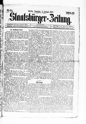 Staatsbürger-Zeitung vom 06.01.1867