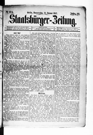 Staatsbürger-Zeitung vom 10.01.1867