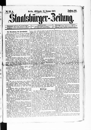 Staatsbürger-Zeitung on Jan 16, 1867