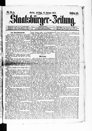 Staatsbürger-Zeitung on Jan 18, 1867
