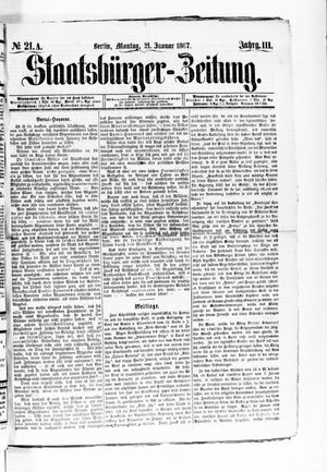 Staatsbürger-Zeitung vom 21.01.1867