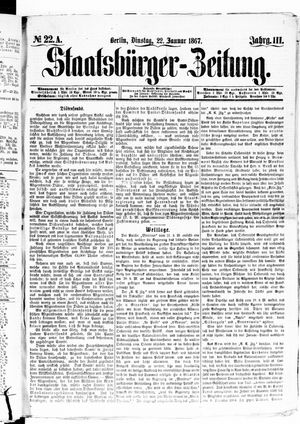 Staatsbürger-Zeitung vom 22.01.1867