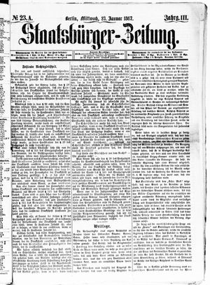 Staatsbürger-Zeitung vom 23.01.1867