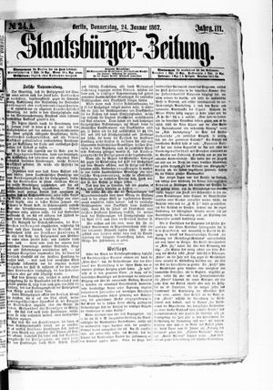 Staatsbürger-Zeitung vom 24.01.1867