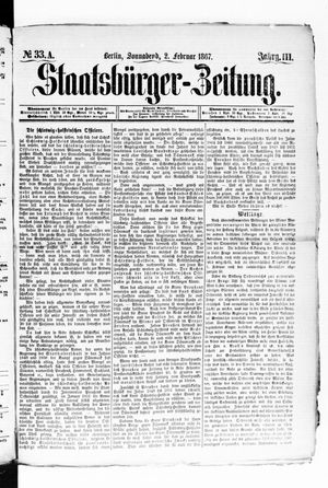 Staatsbürger-Zeitung vom 02.02.1867