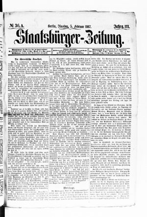 Staatsbürger-Zeitung on Feb 5, 1867
