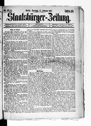 Staatsbürger-Zeitung vom 17.02.1867