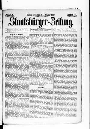 Staatsbürger-Zeitung vom 24.02.1867