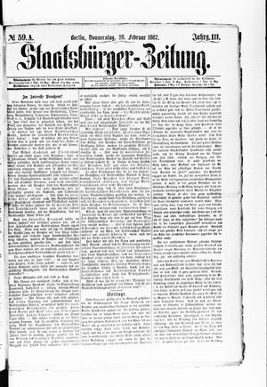 Staatsbürger-Zeitung vom 28.02.1867