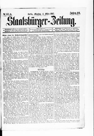 Staatsbürger-Zeitung vom 04.03.1867