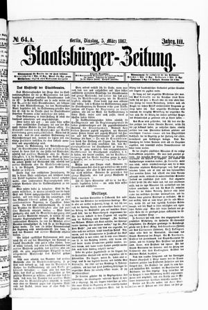 Staatsbürger-Zeitung vom 05.03.1867