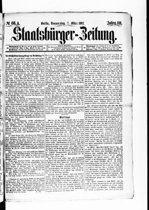 Staatsbürger-Zeitung vom 07.03.1867