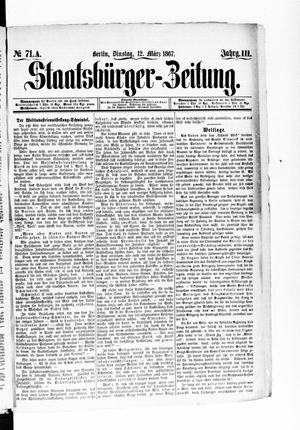 Staatsbürger-Zeitung vom 12.03.1867