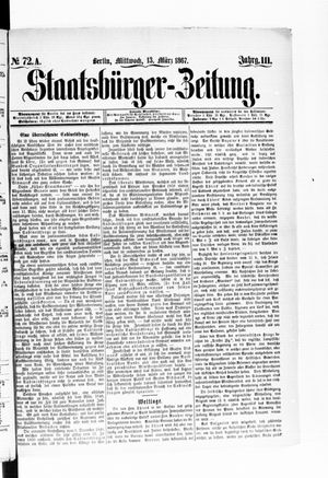 Staatsbürger-Zeitung vom 13.03.1867