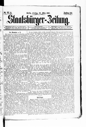 Staatsbürger-Zeitung vom 22.03.1867
