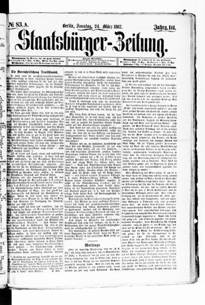 Staatsbürger-Zeitung vom 24.03.1867