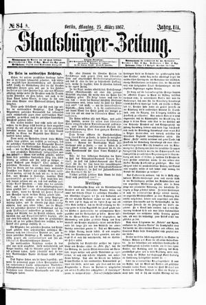 Staatsbürger-Zeitung vom 25.03.1867