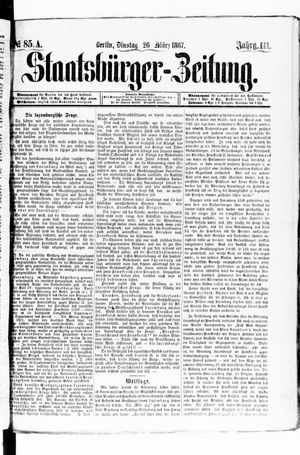 Staatsbürger-Zeitung on Mar 26, 1867