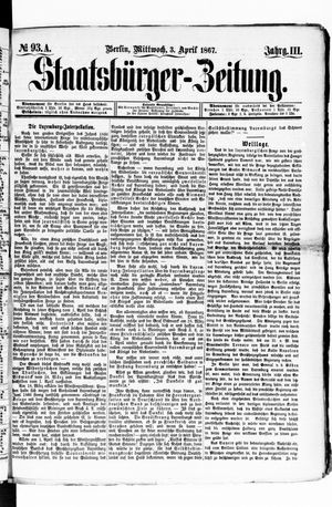 Staatsbürger-Zeitung on Apr 3, 1867
