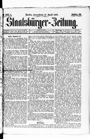 Staatsbürger-Zeitung vom 13.04.1867