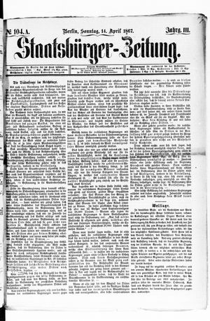 Staatsbürger-Zeitung vom 14.04.1867