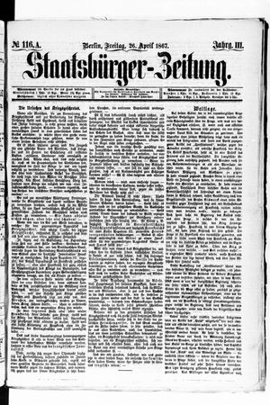 Staatsbürger-Zeitung on Apr 26, 1867