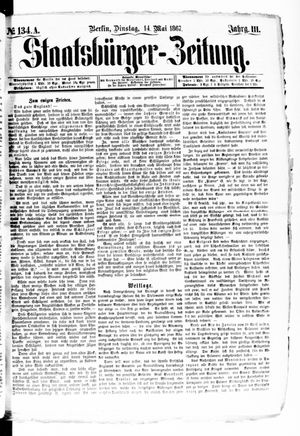 Staatsbürger-Zeitung on May 14, 1867
